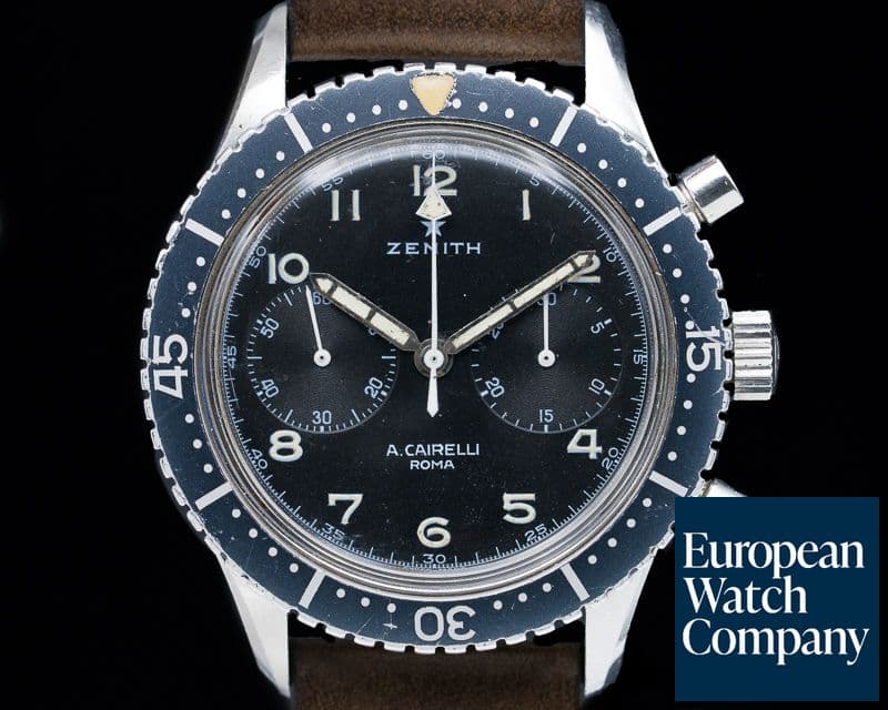 Image of Zenith Vintage A. Cairelli Italian Air Force (A.M.I) Chronograph SS