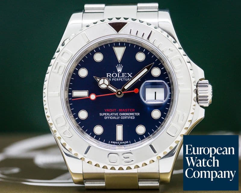 Image of Rolex Yacht Master SS Blue Dial / Platinum Bezel 