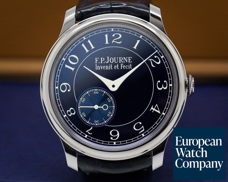 Image of F. P. Journe Chronometre Bleu Tantalum Blue Dial 