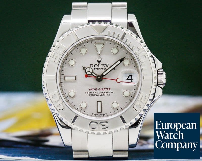 Image of Rolex Yacht Master Mid Size SS / Platinum Bezel