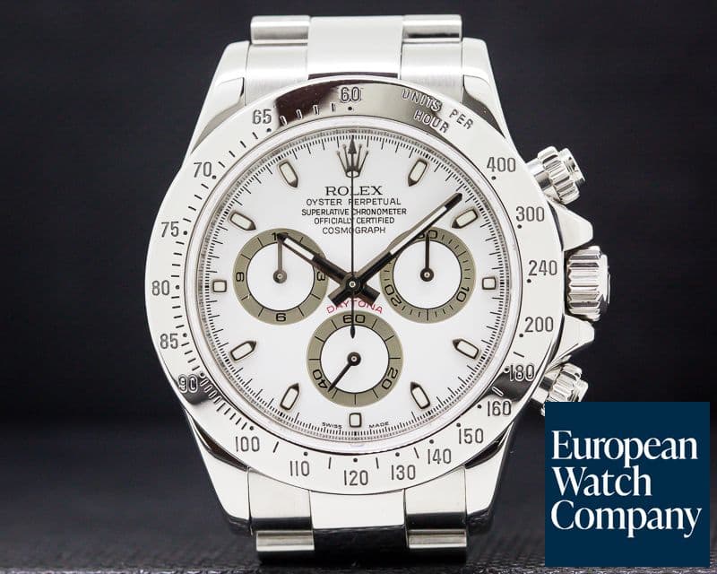 Image of Rolex Daytona White Dial SS 
