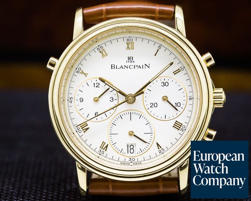 Image of Blancpain Villeret Split Second Chronograph 18K Yellow Gold