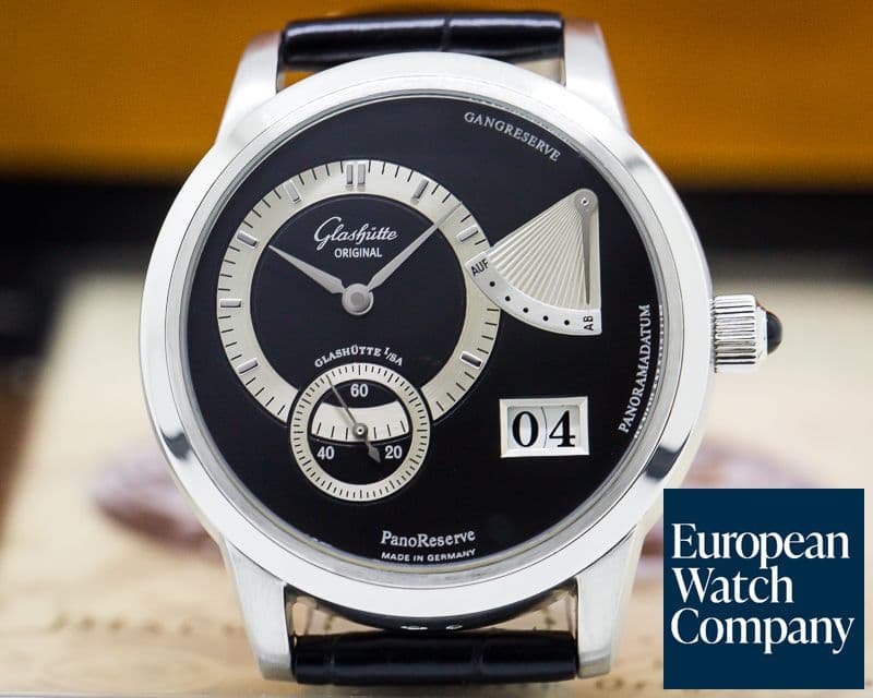 Image of Glashutte Original PanoReserve Platinum Black Dial 
