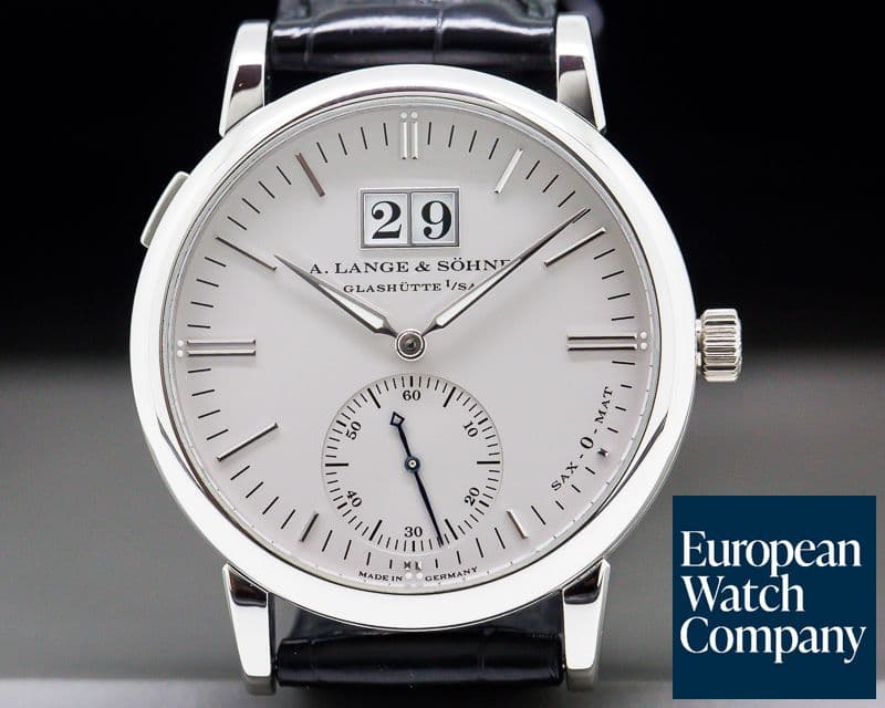 Image of A. Lange and Sohne Langematik Sax-O-Mat Big Date Automatic Platinum 