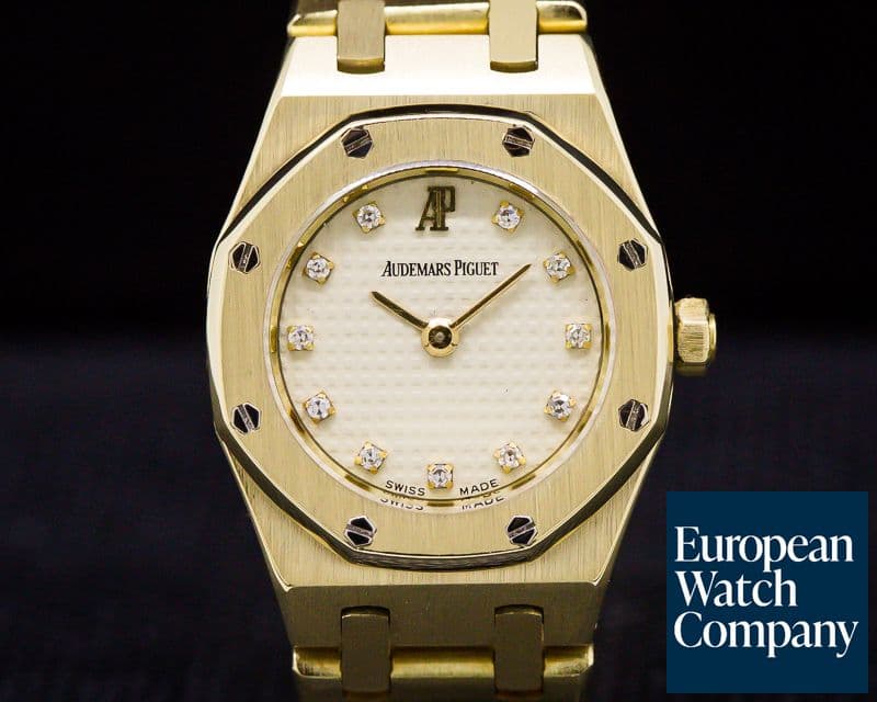 Image of Audemars Piguet Royal Oak Mini Yellow GOld / Diamond Dial 