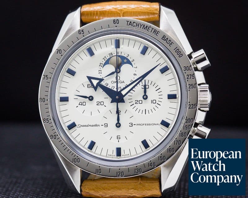 Image of Omega Speedmaster Professional Moon Phase White Dial SS 