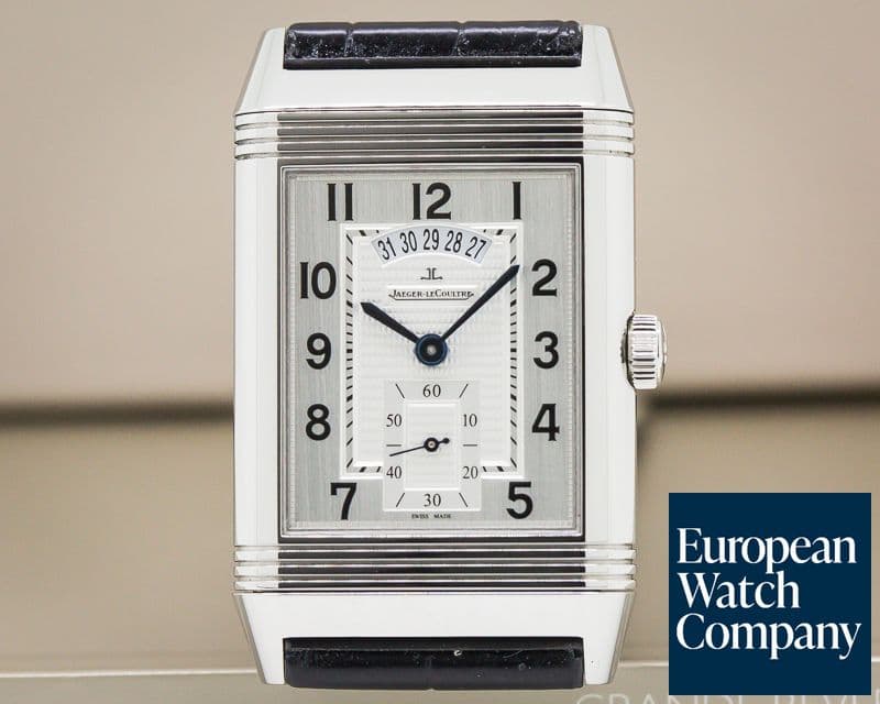 Image of Jaeger LeCoultre Grande Reverso 986 DuoDate Silver Dial SS 