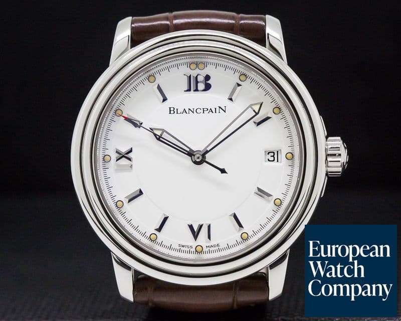 Image of Blancpain Leman SS White Dial / Deployant
