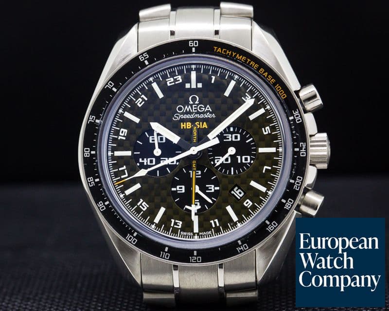 Image of Omega Speedmaster HB-SIA GMT Chronograph SOLAR IMPULSE Titanium / Carbon Fiber