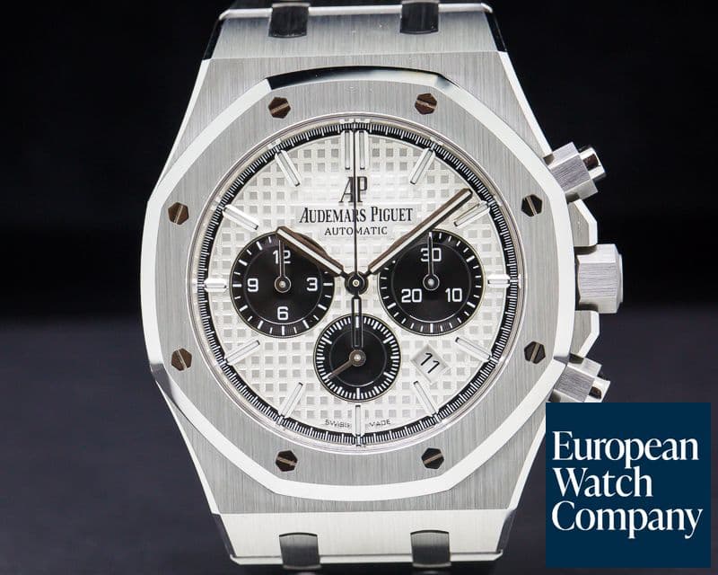 Image of Audemars Piguet Royal Oak Chronograph White Dial SS 41MM