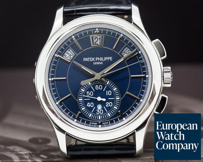 Image of Patek Philippe Chronograph Annual Calendar Platinum / Blue Dial
