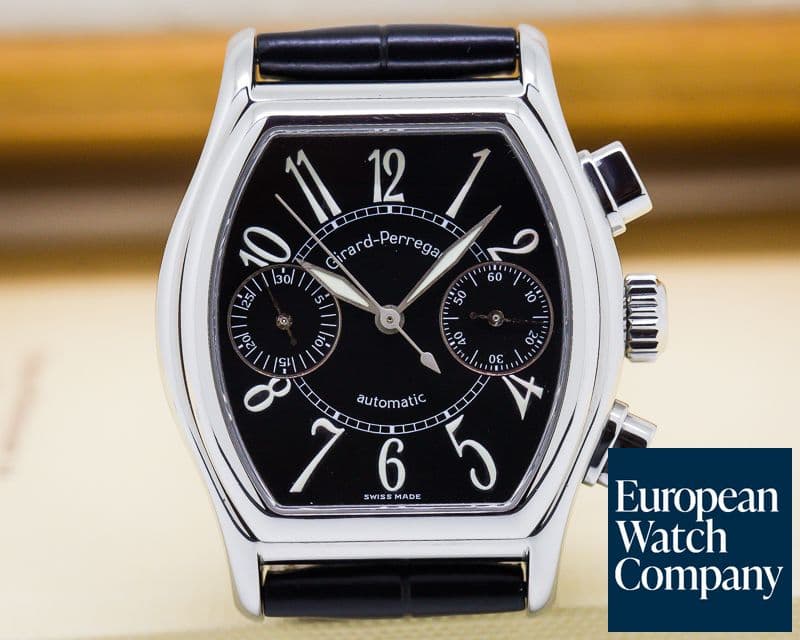 Image of Girard Perregaux Richeville Chronograph Steel / Black Dial