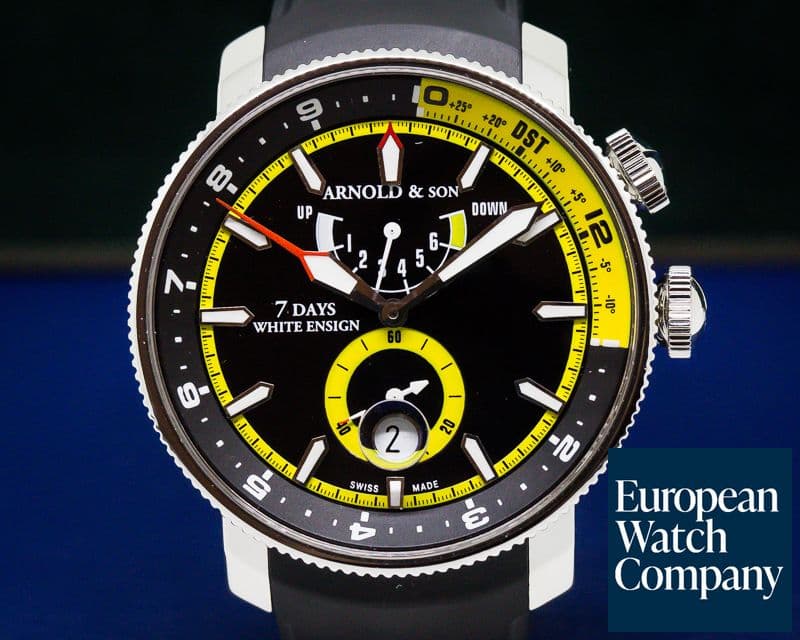 Image of Arnold & Son White Ensign "Beacon" / Black Dial Limited to 100 Pieces