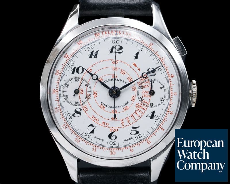Image of Eberhard Vintage Eberhard Monopusher Enamel Dial