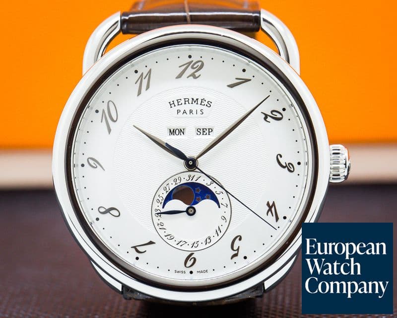Image of Hermes Arceau Grande Lune Automatic 43mm SS