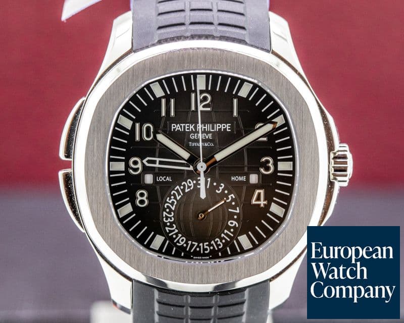 Image of Patek Philippe Aquanaut Travel Time 5164A "TIFFANY & CO" SS / Rubber