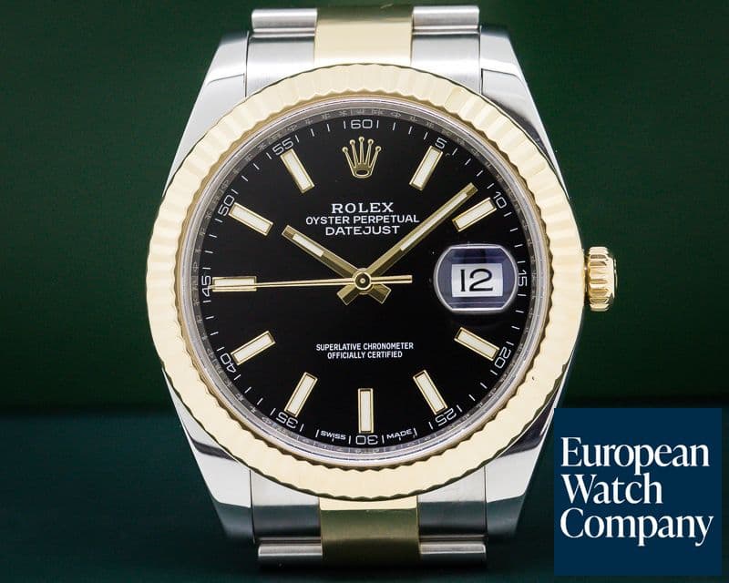 Image of Rolex Datejust II 18K / SS Black Dial 