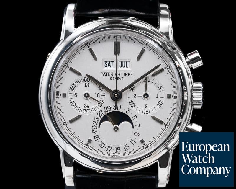 Image of Patek Philippe Perpetual Calendar Chronograph Platinum Silver Dial