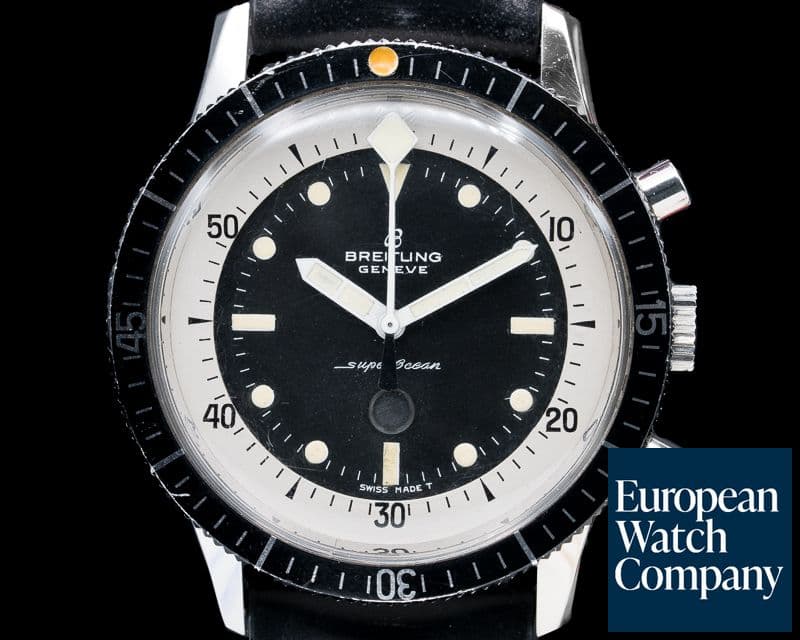 Image of Breitling Vintage Breitling SuperOcean "Slow Counter" Chronograph RARE