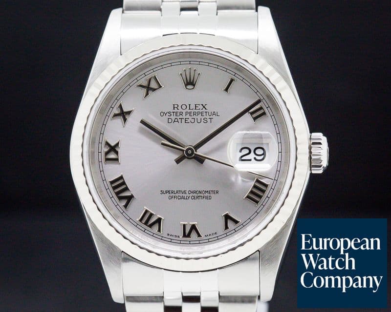 Image of Rolex Datejust SS Grey Dial/White Gold Bezel