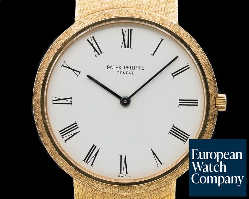 Image of Patek Philippe Calatrava 18K Yellow Gold Manual Wind White Roman Dial