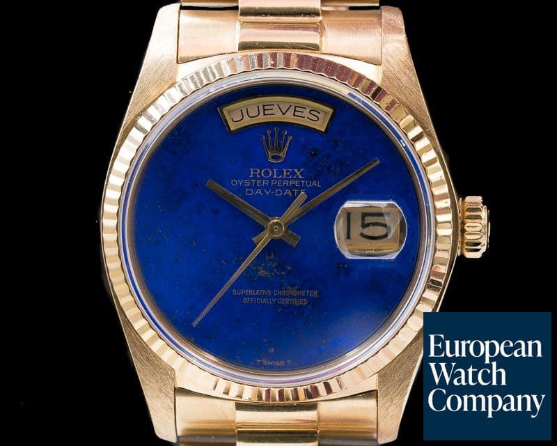 Image of Rolex Day Date BLUE LAPIS Dial Yellow Gold / FULL SET 
