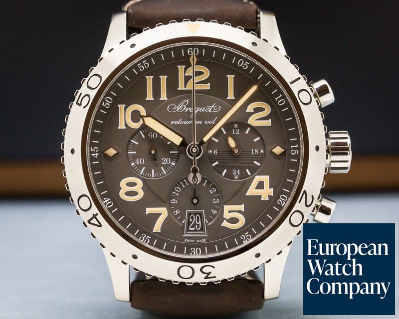 Image of Breguet Type XXI Flyback SS Grey Dial 