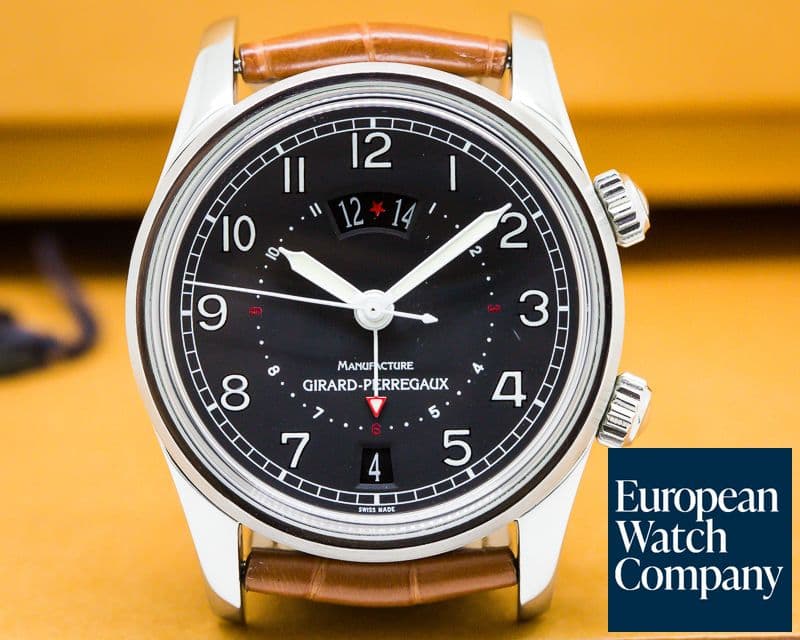Image of Girard Perregaux Traveller II SS Black Dial 38MM