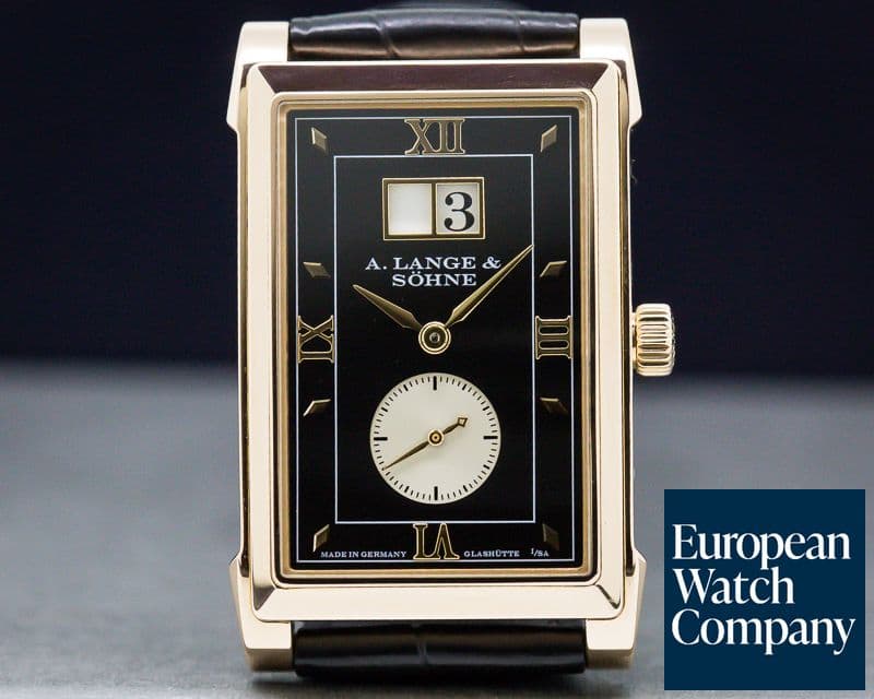 Image of A. Lange and Sohne Cabaret 18K Rose Gold Black Dial