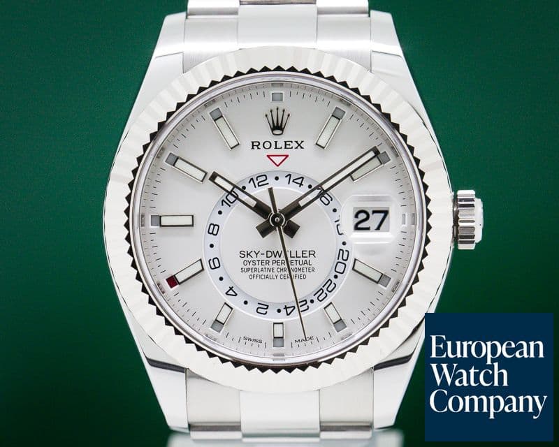 Image of Rolex Sky Dweller Steel White Dial SS UNWORN