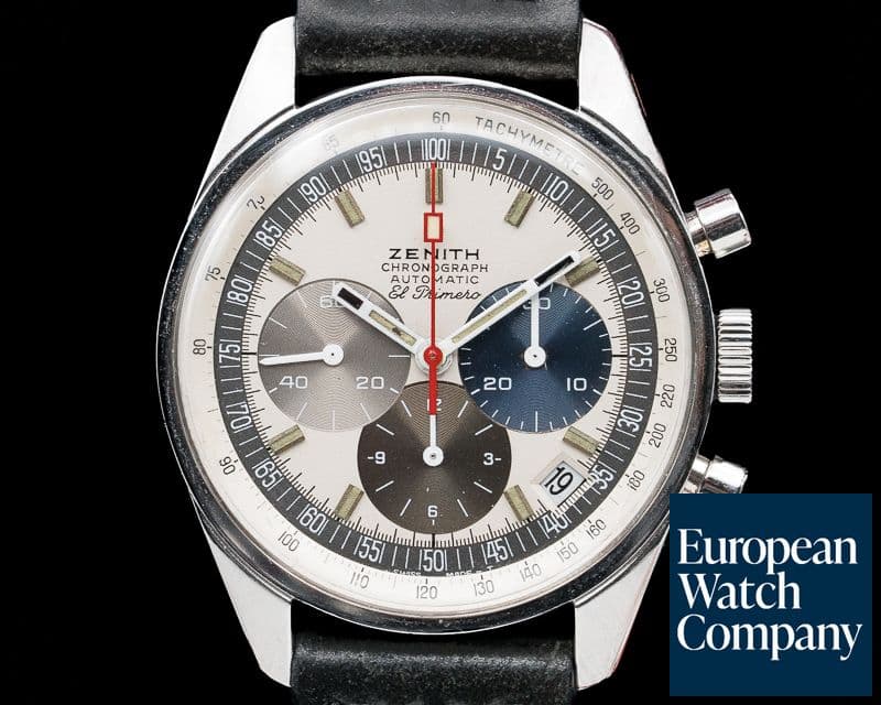 Image of Zenith A386 Tri Color El Primero RARE SS 