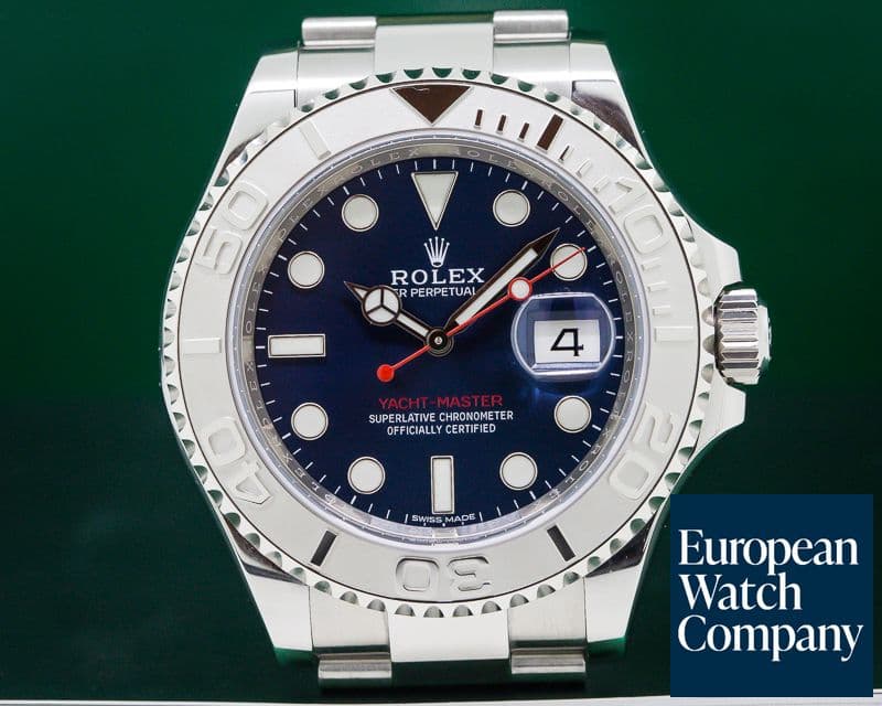 Image of Rolex Yacht Master SS Blue Dial / Platinum Bezel 