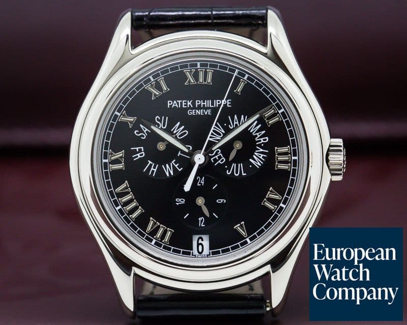 Image of Patek Philippe Annual Calendar 18K White Gold Black Dial 