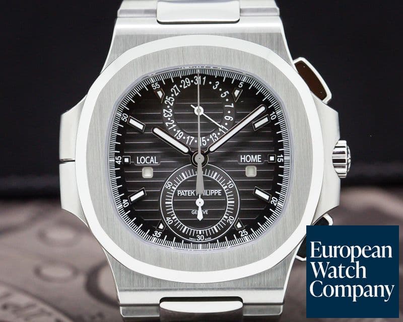Image of Patek Philippe Nautilus Travel Time Chronograph Grey Dial SS / SS UNWORN