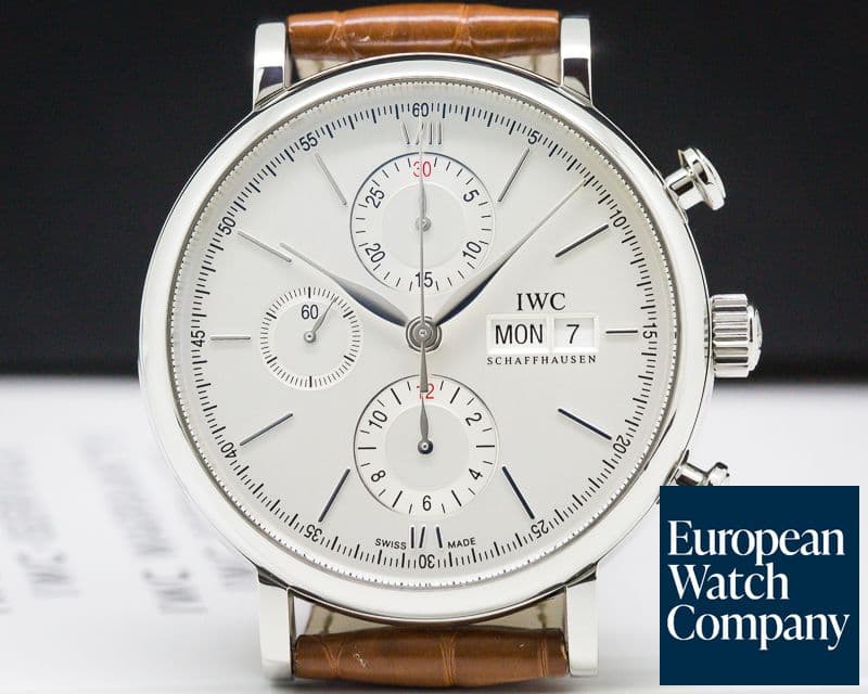 Image of IWC Portofino Chronograph SS Silver Dial 