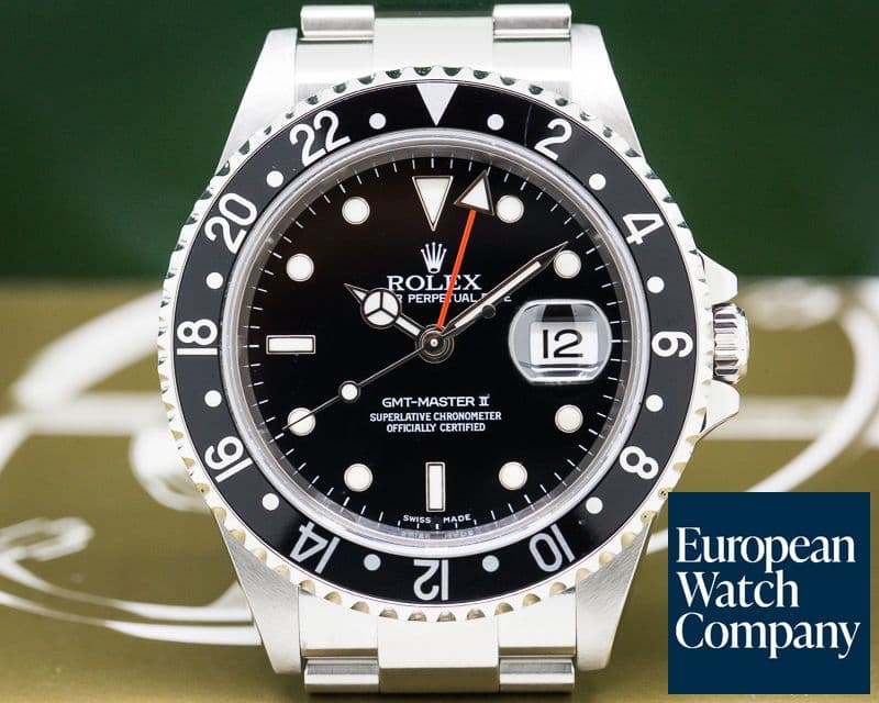 Image of Rolex GMT Master II SS Black Bezel 