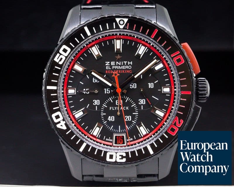 Image of Zenith El Primero Stratos Flyback Chronograph Striking Tenth Chronogrpah Black 