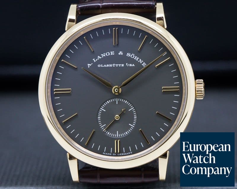 Image of A. Lange and Sohne Saxonia Manual Wind 18K Rose / Grey Dial BOUTIQUE ONLY