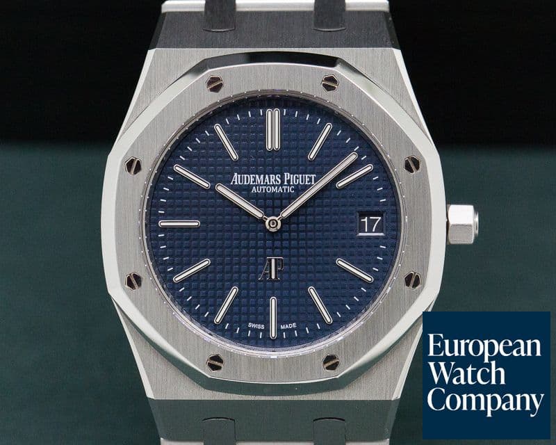 Image of Audemars Piguet Royal Oak Extra Thin Blue Dial SS 15202ST