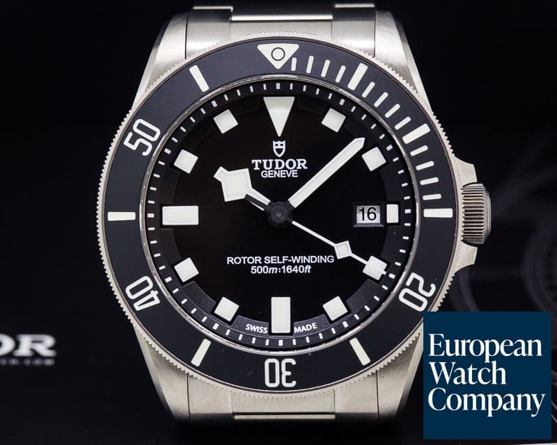 Image of Tudor Pelagos Black Dial Titanium / Bracelet
