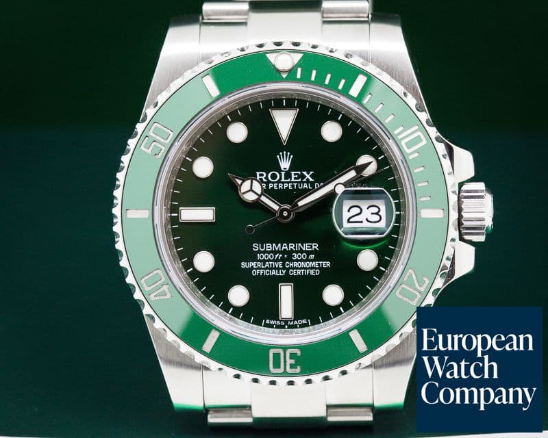 Image of Rolex Submariner Green Ceramic Bezel Green Dial SS