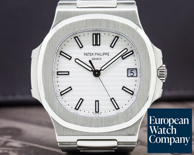 Image of Patek Philippe Jumbo Nautilus White Dial SS 