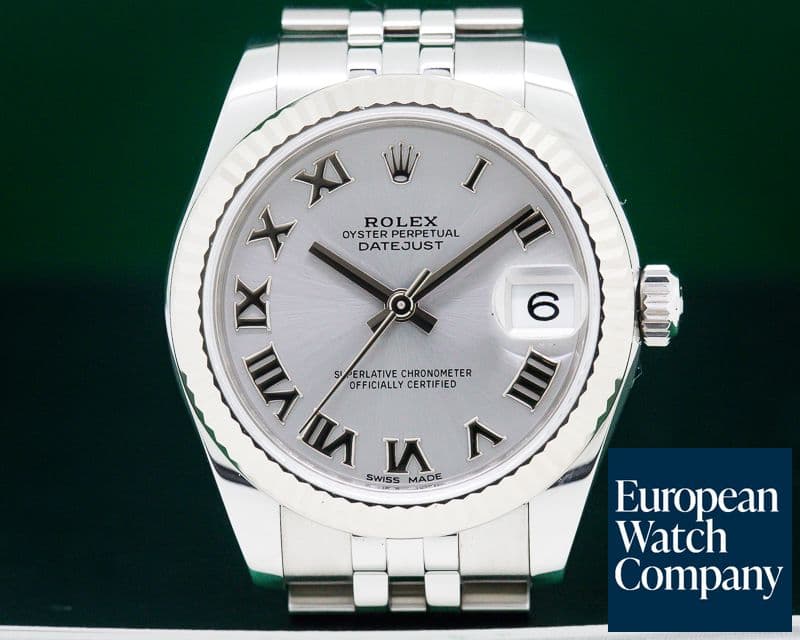 Image of Rolex Datejust Midsize Oyster Rhodium Roman Dial