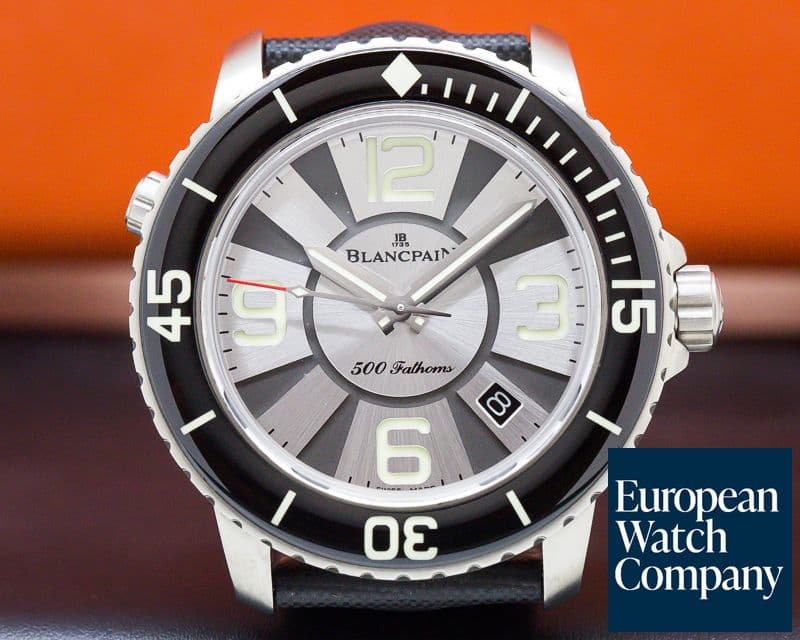 Image of Blancpain 500 Fathoms Titanium Silver Dial Limited Edition to 50 Pieces