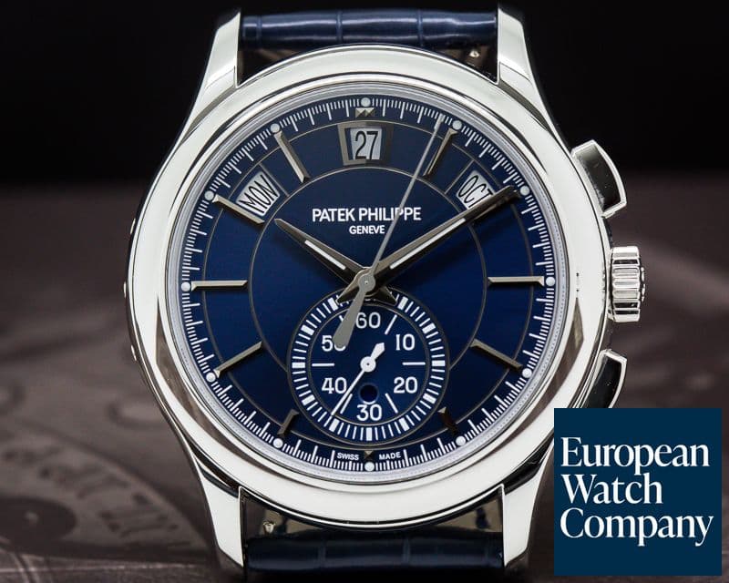 Image of Patek Philippe Chronograph Annual Calendar Platinum / Blue Dial