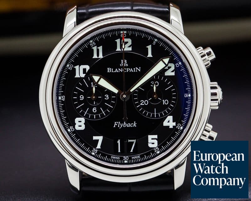 Image of Blancpain Flyback Chronograph Big Date SS Black Dial 40MM