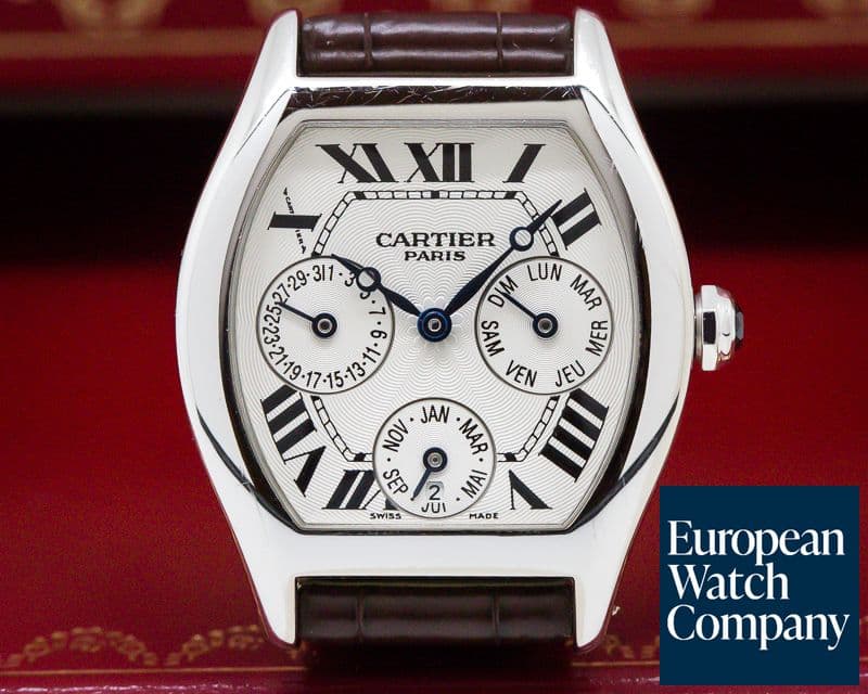 Image of Cartier Collection Privee Tortue Perpetual Calendar 18k White Gold Limited
