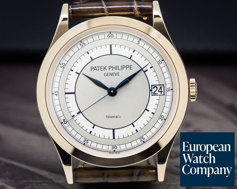 Image of Patek Philippe Calatrava 18K Rose Gold Sector Dial TIFFANY & CO