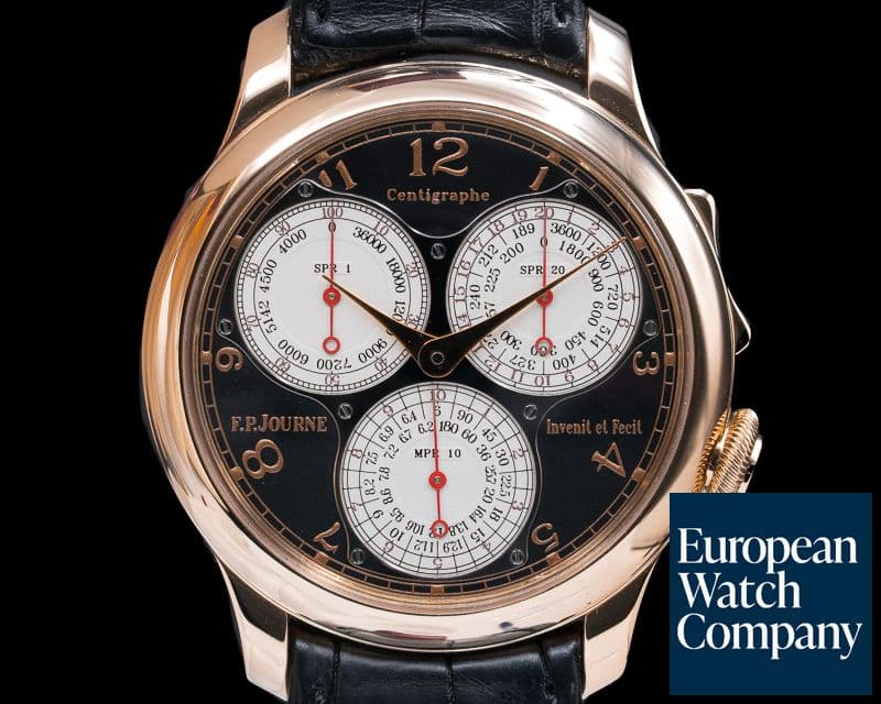 Image of F. P. Journe Centigraphe Souverain BOUTIQUE EDITION 18K Rose Gold / Black Dial