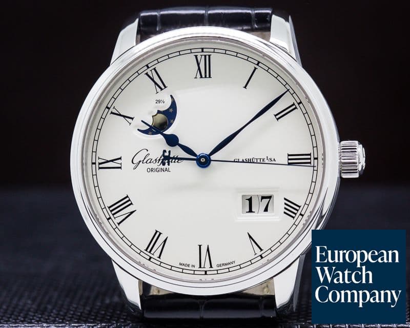 Image of Glashutte Original Senator Panorama Date Moon Phase SS 